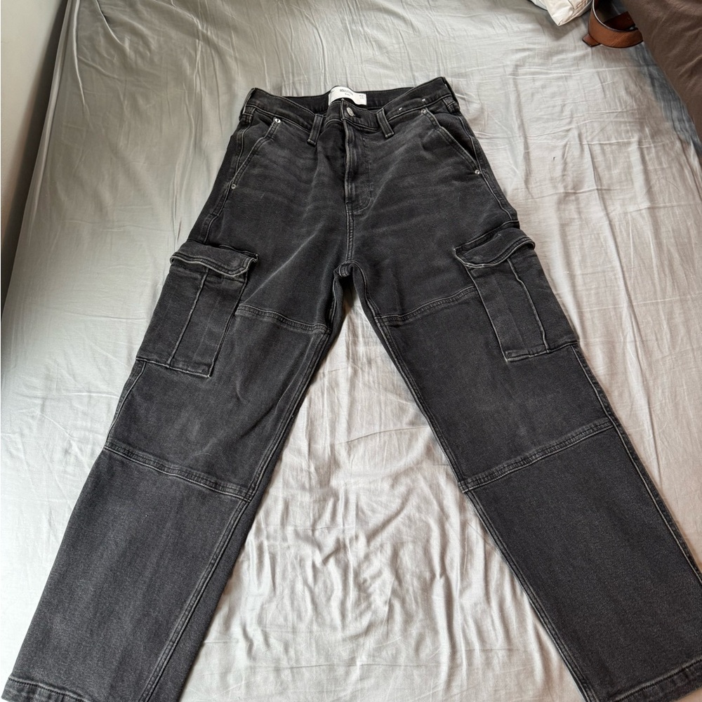 Men's Black Cargo Jeans